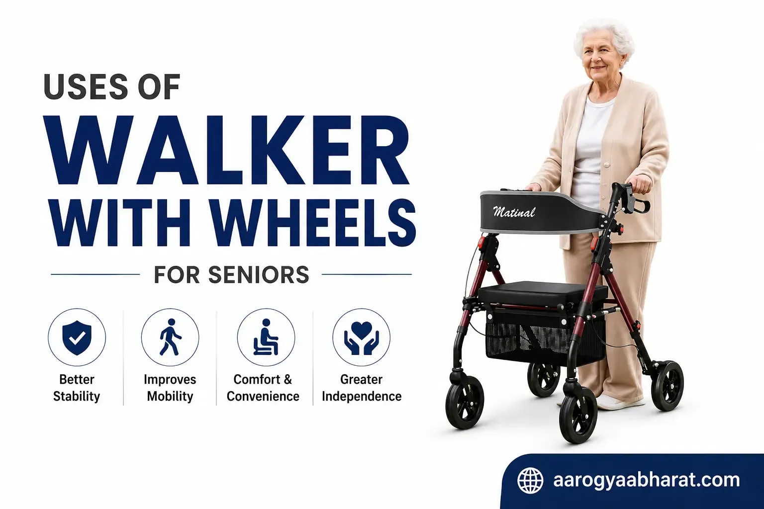 Uses of Walker with Wheels for Seniors