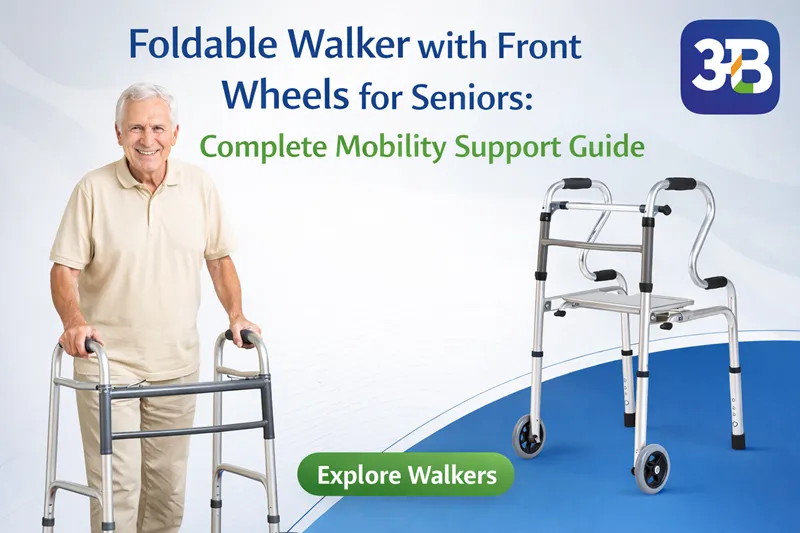 Foldable Walker with Front Wheels for Seniors: Complete Mobility Support Guide | Aarogyaa Bharat