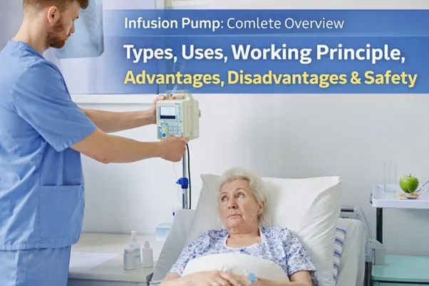 Infusion Pump: Complete Overview - Types, Uses, Working Principle, Advantages, Disadvantages & Safety