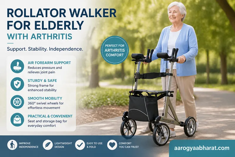 Rollator Walker for Elderly with Arthritis
