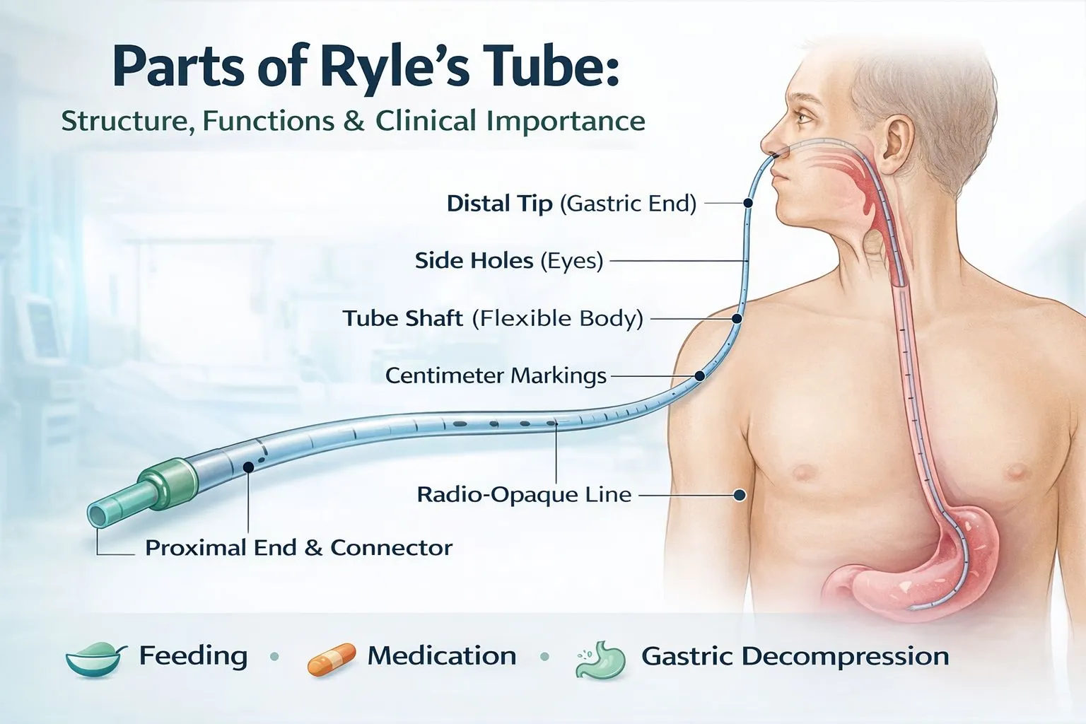 Parts of Ryle’s Tube: Structure, Functions & Clinical Importance