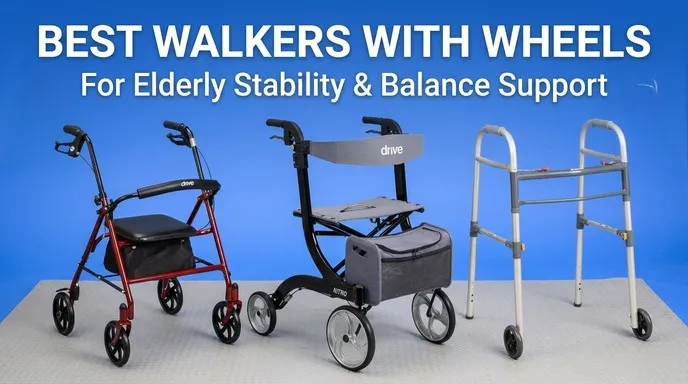 Best Walkers with Wheels for Elderly Stability and Balance Support