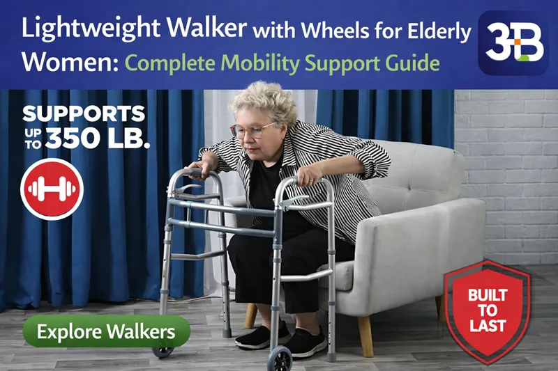 Lightweight Walker with Wheels for Elderly Women: Complete Mobility Support Guide | Aarogyaa Bharat