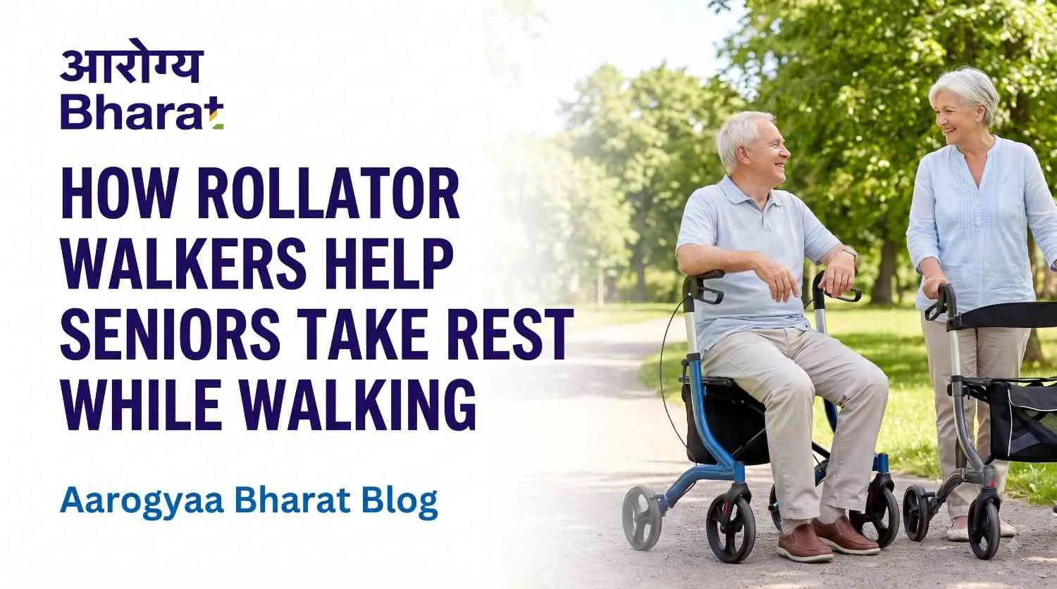 Walker Helps Seniors Take Rest While Walking