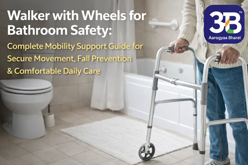 Walker with Wheels for Bathroom Safety: Complete Mobility Support Guide for Secure Movement, Fall Prevention & Comfortable Daily Care | Aarogyaa Bharat