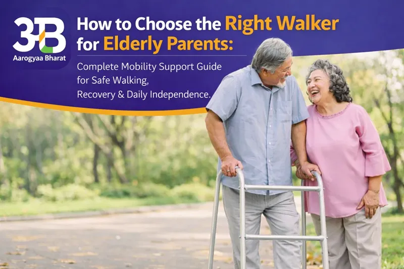 How to Choose the Right Walker for Elderly Parents: Complete Mobility Support Guide for Safe Walking, Recovery & Daily Independence | Aarogyaa Bharat