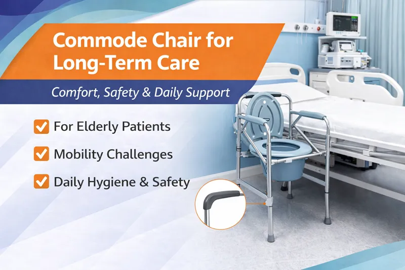 Commode Chair for Home ICU Setup