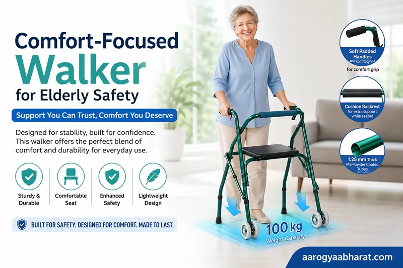 Comfort-Focused Walker for Elderly Safety