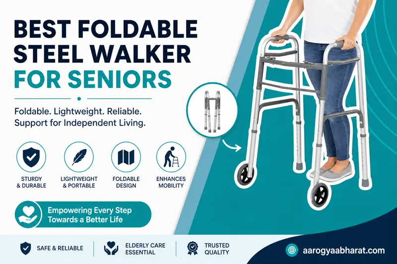 Foldable Walker for Elderly Caregiving Support