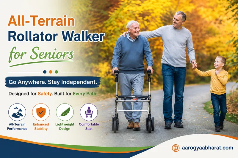 All-Terrain Rollator Walker for Seniors
