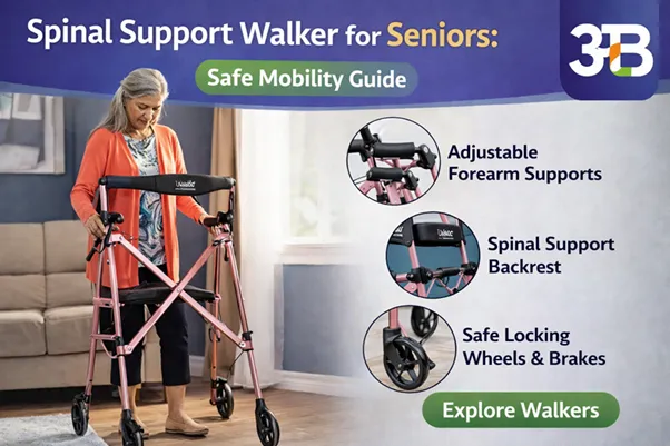 Spinal Support Walker for Seniors: Safe Mobility Guide