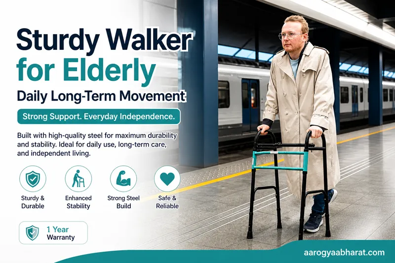 Sturdy Walker for Elderly Daily Long-Term Movement