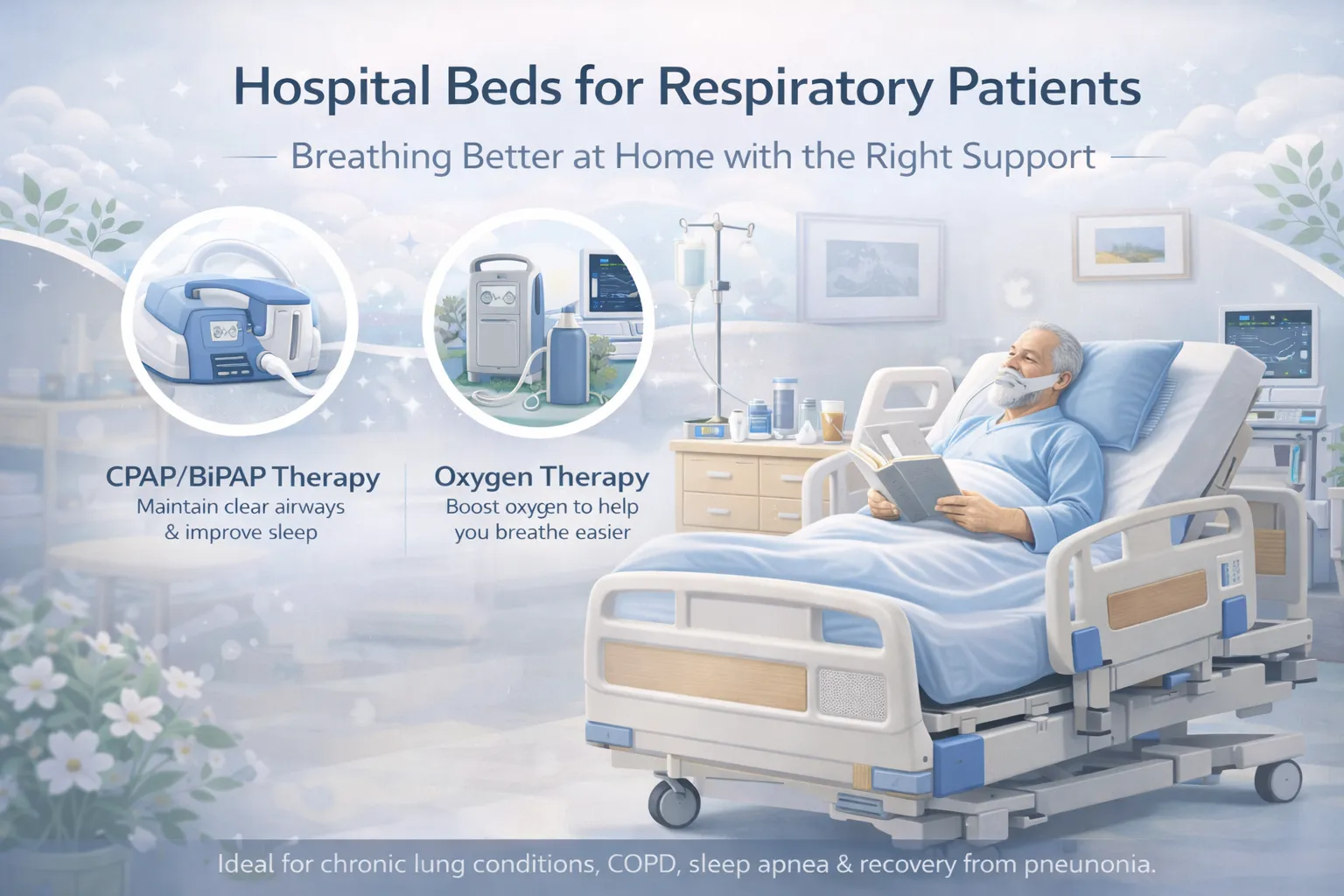 Hospital Beds for Respiratory Patients: Breathing Better at Home with the Right Support