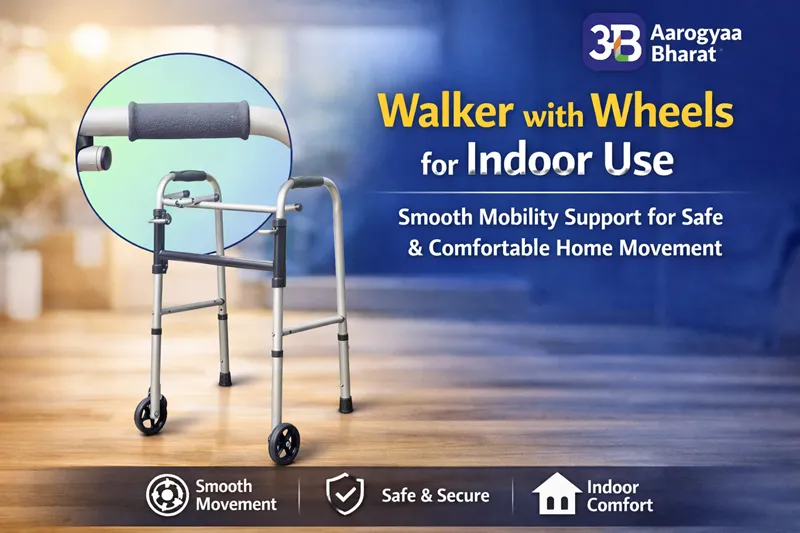 Walker with Wheels for Indoor Use