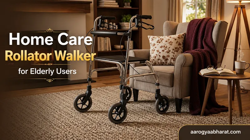 Home Care Rollator Walker for Elderly Users