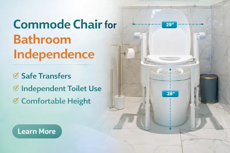 Commode Chair for Bathroom Independence
