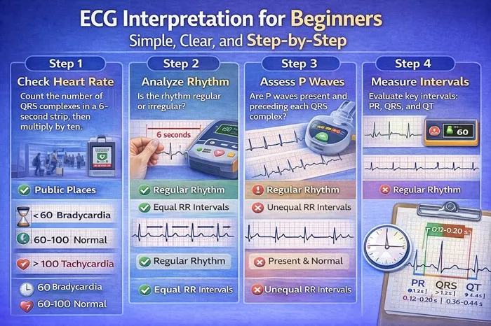 ECG Interpretation for Beginners: Simple, Clear, and Step-by-Step