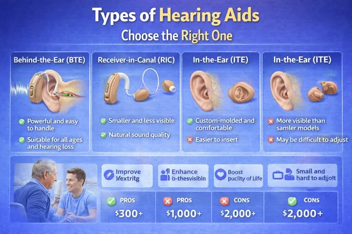 Types of Hearing Aids: Choose the Right One