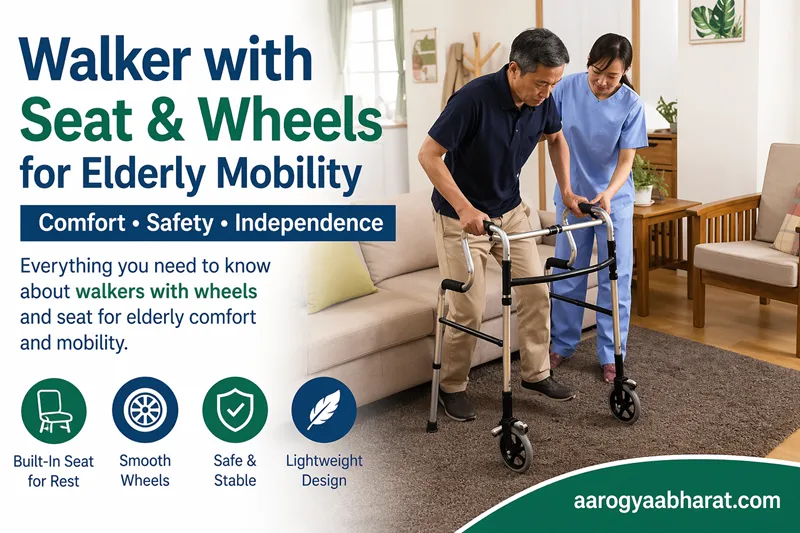 Walker with Wheels and Seat Explained for Elderly Comfort and Mobility