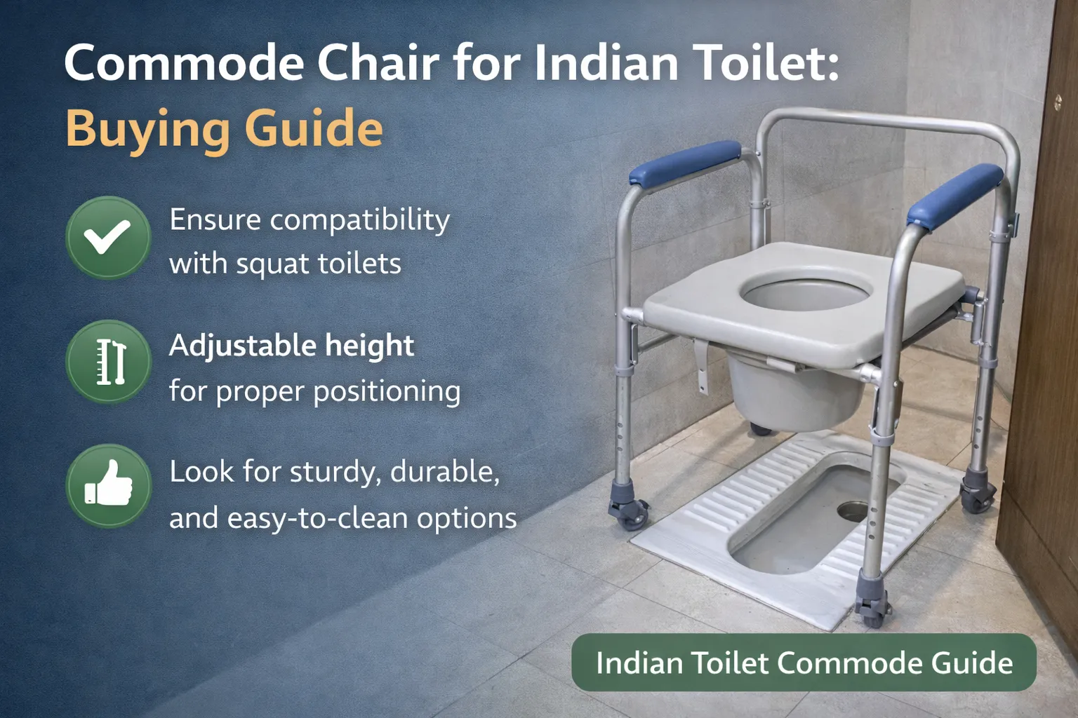 How to Choose the Right Commode Chair for Indian Toilets