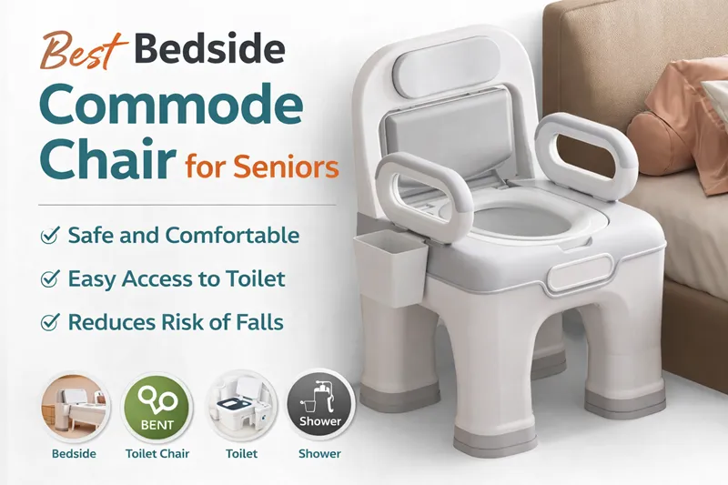 Commode Chair with Wheels for Easy Movement