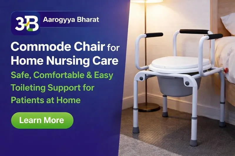 Commode Chair for Home Nursing Care