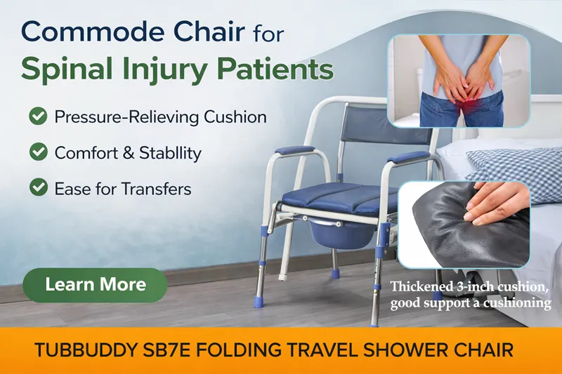 Commode Chair with Armrests