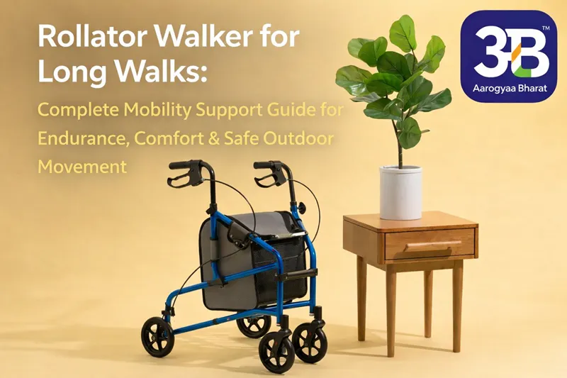 Rollator Walker for Long Walks: Complete Mobility Support Guide for Endurance, Comfort & Safe Outdoor Movement | Aarogyaa Bharat