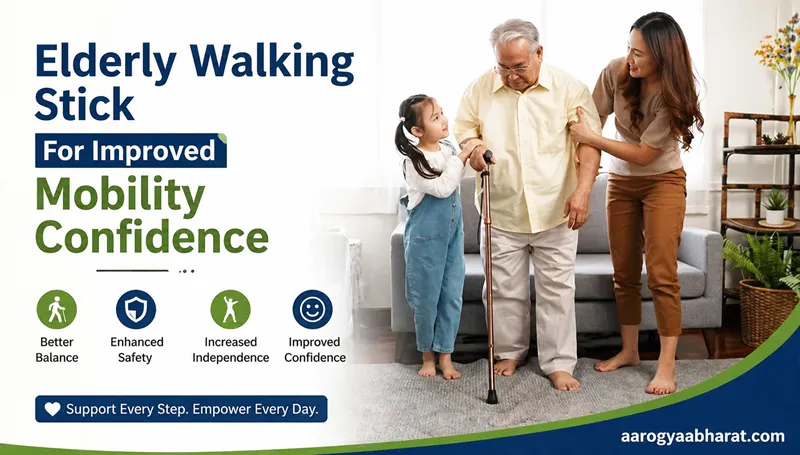 Elderly Walking Stick for Improved Mobility Confidence
