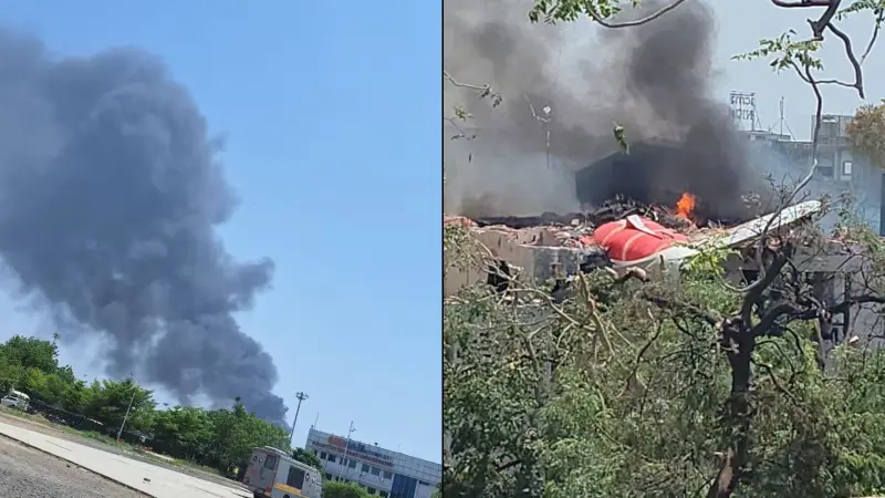 Plane Crash in Ahmedabad: Live News on Air India Flight AI171 Crash Near Airport