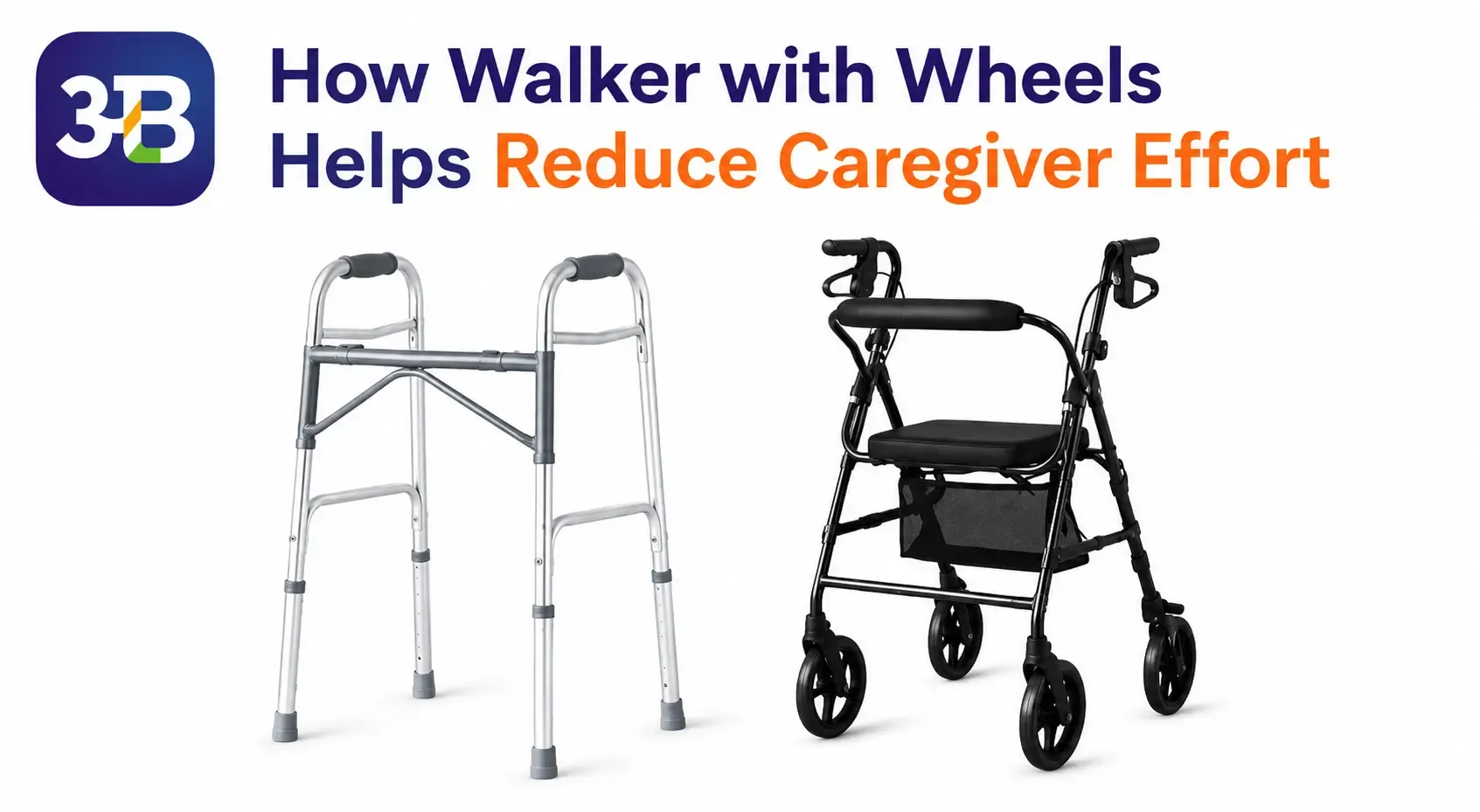 How Walker with Wheels Helps Reduce Caregiver Effort