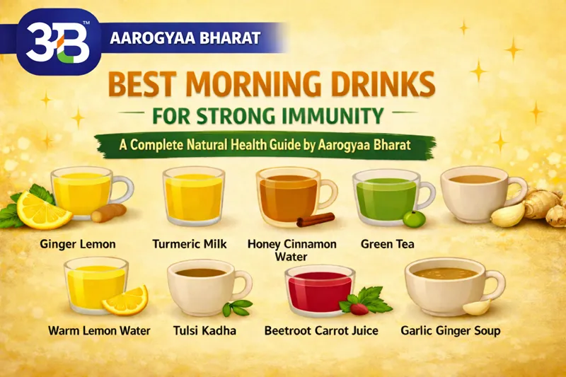 Best Morning Drinks for Strong Immunity: A Complete Natural Health Guide by Aarogyaa Bharat