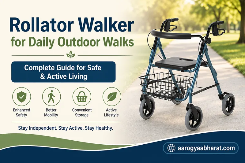 Rollator Walker for Daily Outdoor Walks: Complete Guide for Safe & Active Living