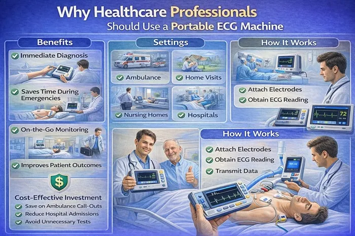 Why Healthcare Professionals Should Use a Portable ECG Machine