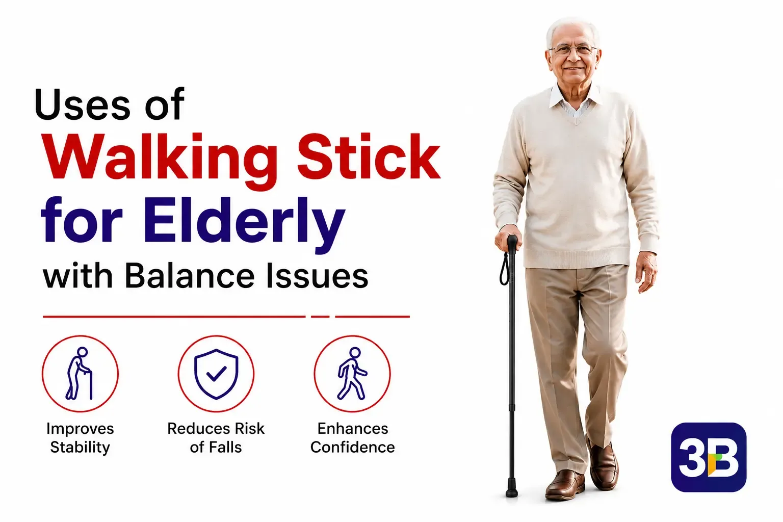 Uses of Walking Stick for Elderly with Balance Issues