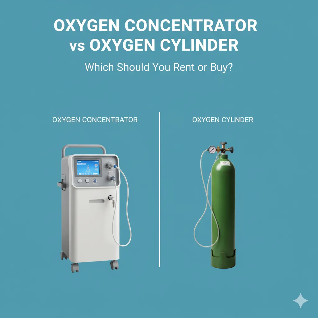 Oxygen Concentrator vs Cylinder: Which Should You Rent or Buy?