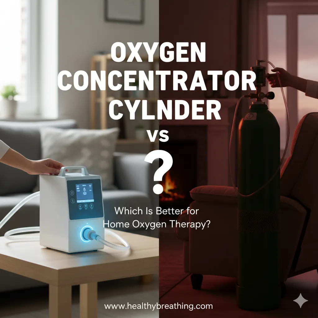 Oxygen Concentrator vs Cylinder: Which Is Better for Home Oxygen Therapy?