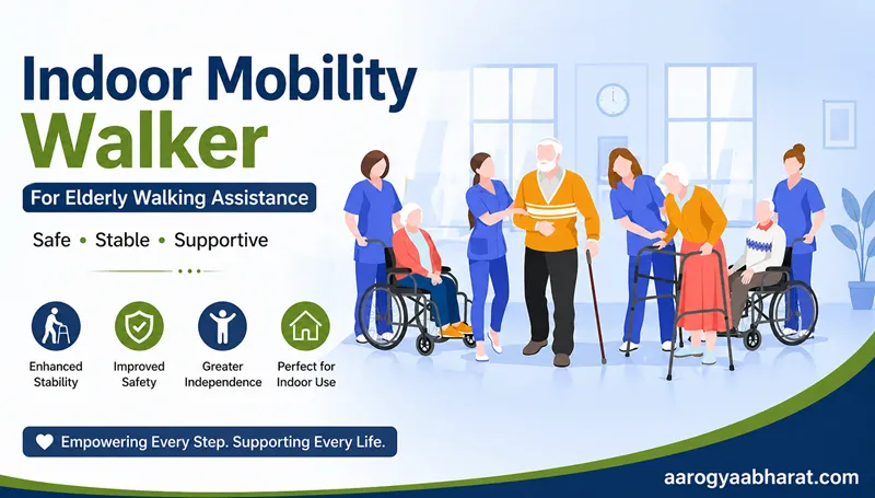 Indoor Mobility Walker for Elderly Walking Assistance
