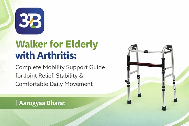 Adjustable Height Folding Walker for Seniors