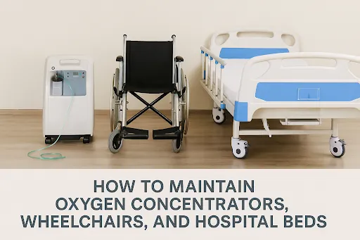 How to Maintain Oxygen Concentrators, Wheelchairs, and Hospital Beds