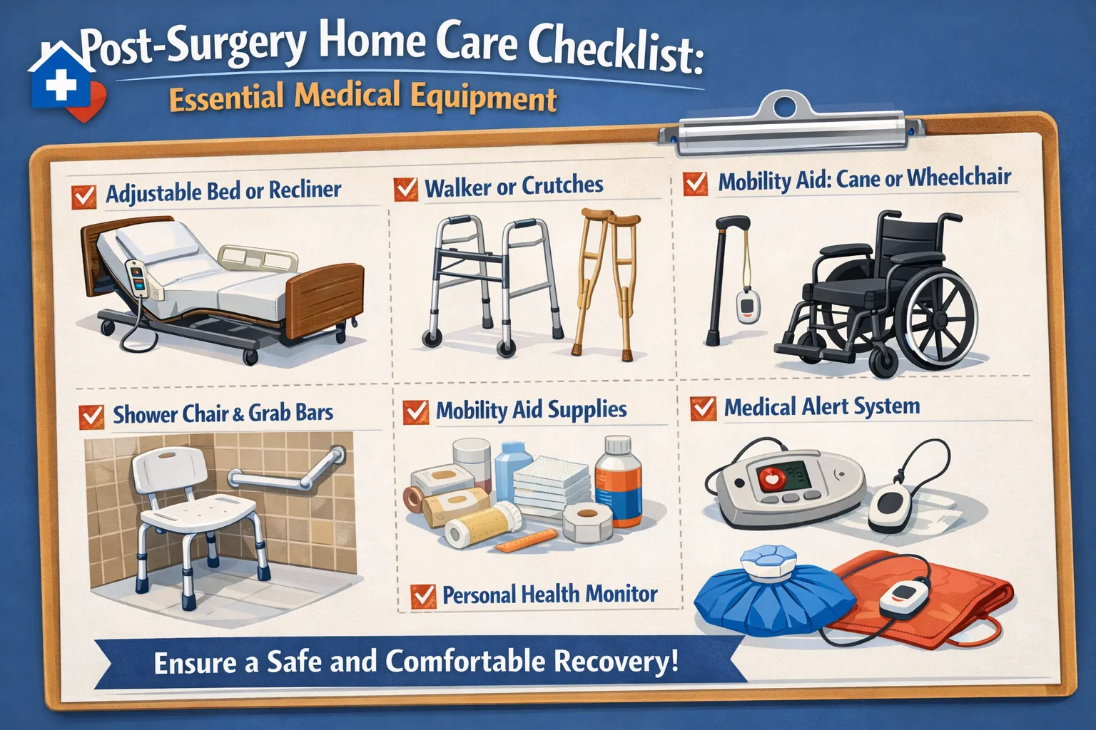 Post-Surgery Home Care Checklist: Essential Medical Equipment
