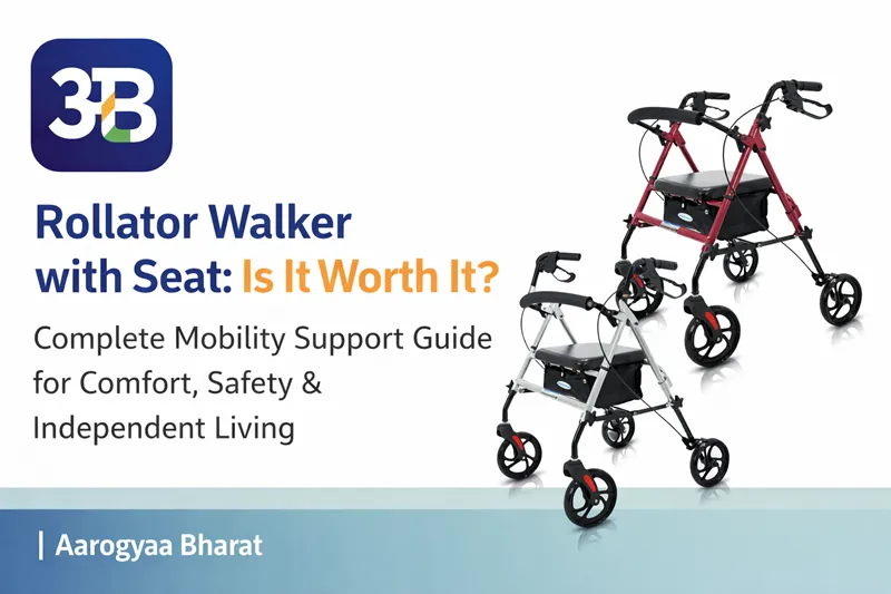 Rollator Walker with Seat