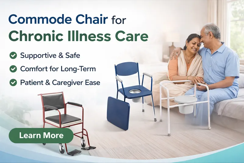 Commode Chair for Chronic Illness Care