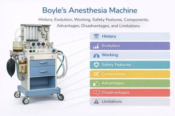 Boyle’s Anesthesia Machine: History, Evolution, Working, Safety Features, Components, Advantages, Disadvantages, and Limitations
