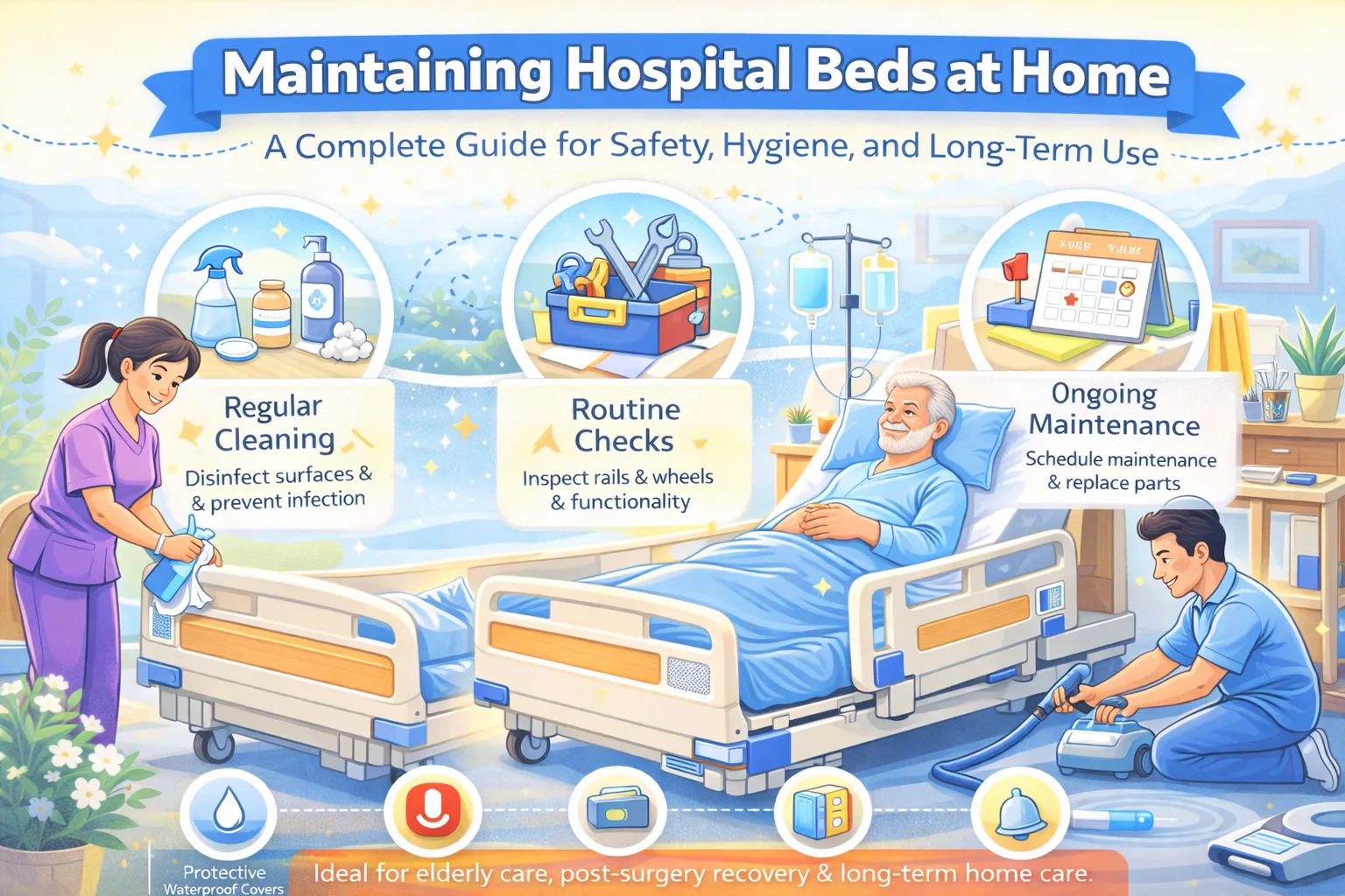 Maintaining Hospital Beds at Home: A Complete Guide for Safety, Hygiene, and Long-Term Use
