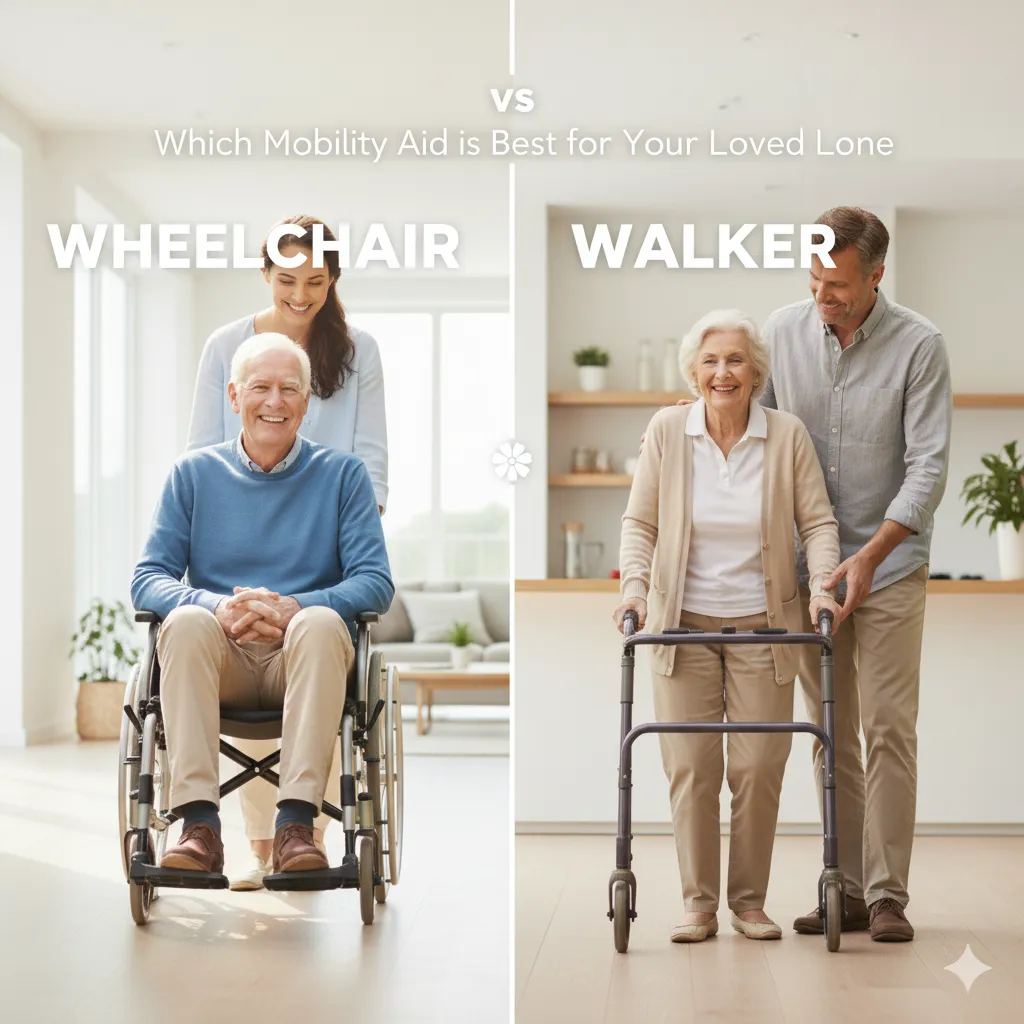 Wheelchair vs Walker: Which Mobility Aid is Best for Your Loved One?