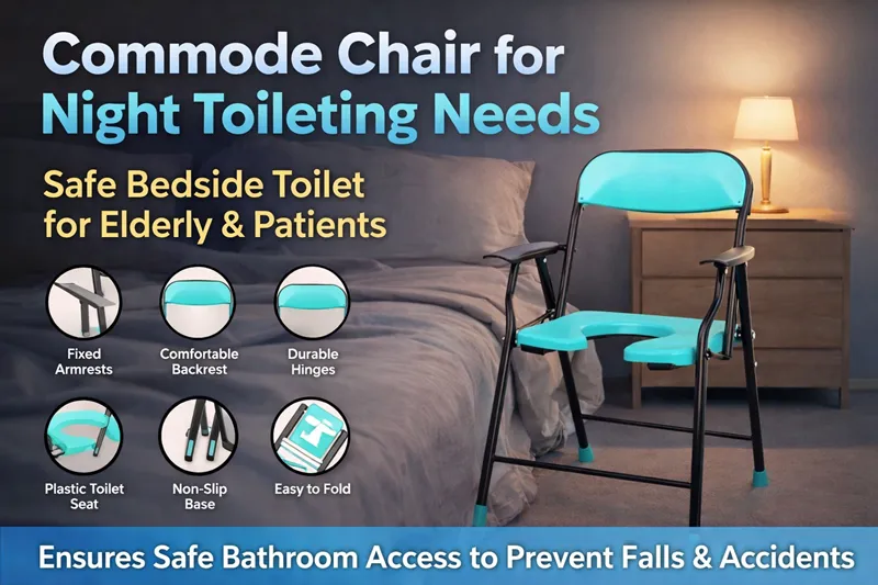 Commode Chair for Night Toileting Needs