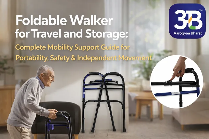 Foldable Walker for Travel and Storage: Complete Mobility Support Guide for Portability, Safety & Independent Movement | Aarogyaa Bharat