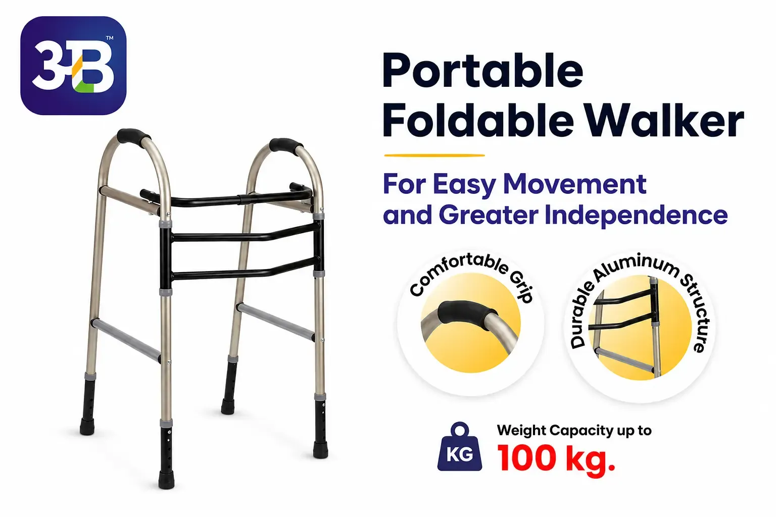 Portable Foldable Walker for Easy Movement