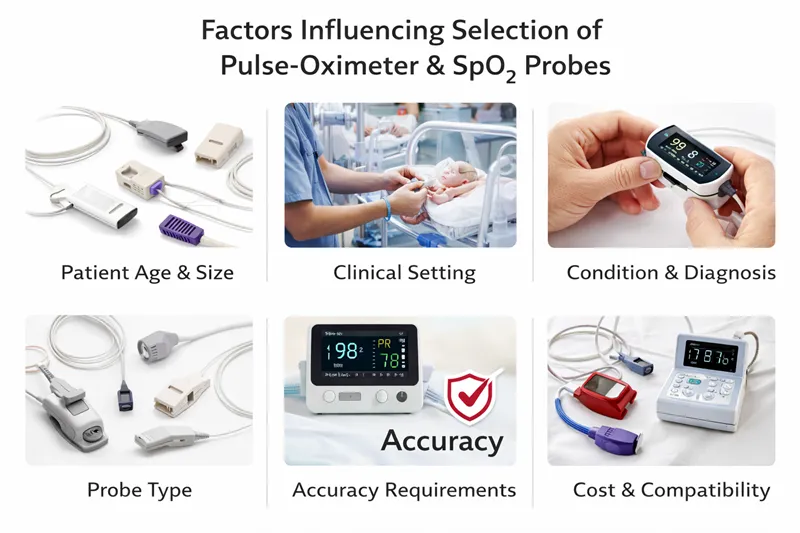 Factors Influencing Selection of Pulse-Oximeter & SpO₂ Probes